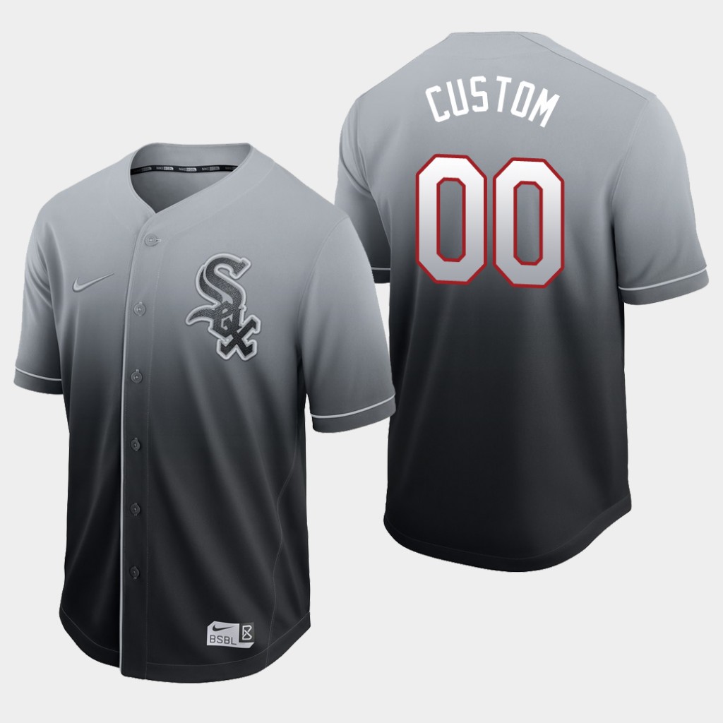 Chicago White Sox Custom Black Fade Authentic Jersey Chicago White Sox Custom Black Fade Authentic Jersey