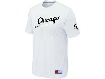 Chicago White Sox NEW Away Practice T-Shirt White Chicago White Sox NEW Away Practice T-Shirt White