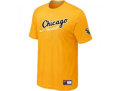 Chicago White Sox NEW Away Practice T-Shirt Yellow Chicago White Sox NEW Away Practice T-Shirt Yellow
