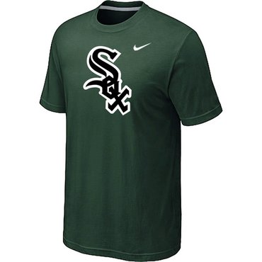 Chicago White Sox NEW Heathered D.Green Club Logo T-Shirt