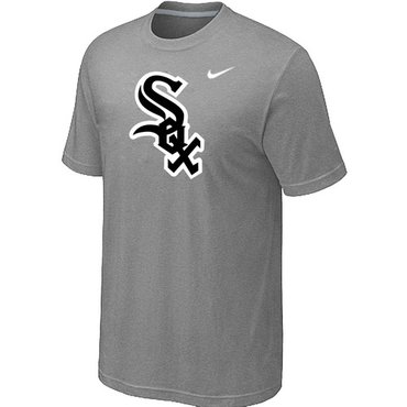 Chicago White Sox NEW Heathered L.Grey Club Logo T-Shirt
