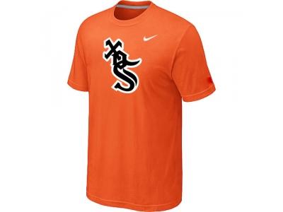 Chicago White Sox NEW Heathered Orange Club Logo T-Shirt