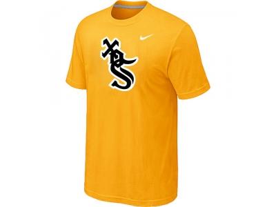 Chicago White Sox NEW Heathered Yellow Club Logo T-Shirt