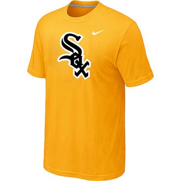 Chicago White Sox Nike Heathered Yellow Club Logo T-Shirt