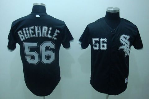 Chicago White Sox Replica 56 Mark Buehrle Jersey balck