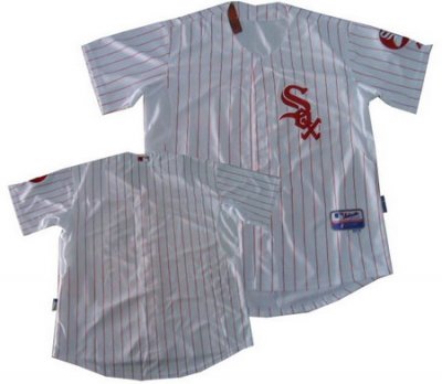 Chicago White Sox blank white red strip Jersey