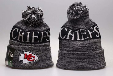 Chiefs Fresh Logo Dark Gray Knit Hat YP