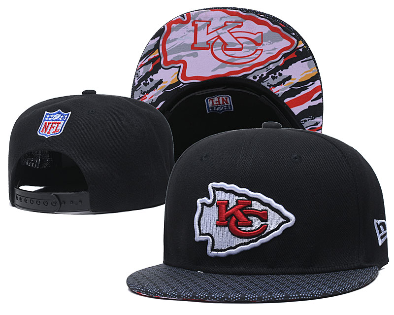 Chiefs Team Logo Black Adjustable Hat TX