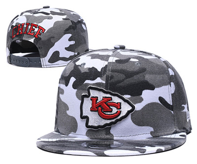Chiefs Team Logo Camo Adjustable Hat GS