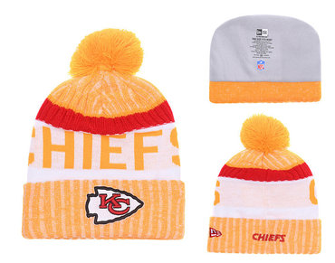 Chiefs Team Logo Orange 2017 Sideline Knit Hat YD