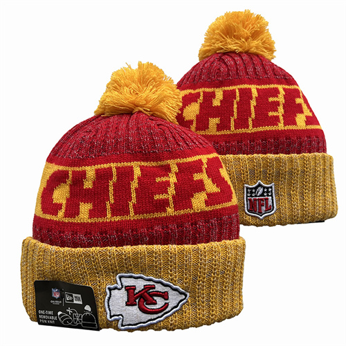 Chiefs Team Logo Pom Knit Hat YD-1