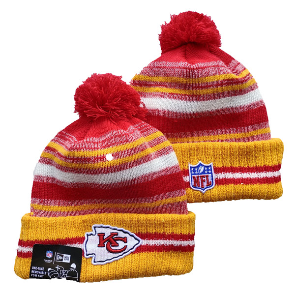 Chiefs Team Logo Pom Knit Hat YD