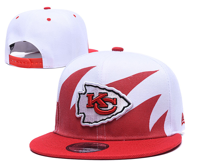 Chiefs Team Logo White Red Adjustable Hat GS