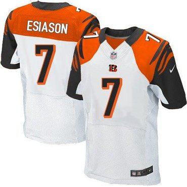 Cincinnati Bengals #7 Boomer Esiason White NFL Elite Jersey Cincinnati Bengals #7 Boomer Esiason White NFL Elite Jersey