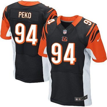 Cincinnati Bengals #94 Domata Peko Black Team Color NFL Elite Jersey Cincinnati Bengals #94 Domata Peko Black Team Color NFL Elite Jersey