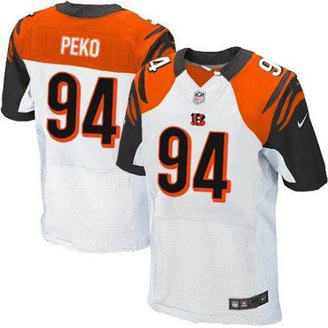 Cincinnati Bengals #94 Domata Peko White NFL Elite Jersey Cincinnati Bengals #94 Domata Peko White NFL Elite Jersey