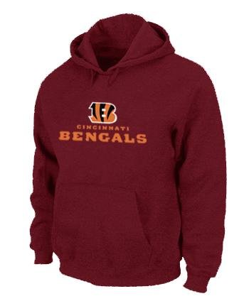 Cincinnati Bengals Authentic Logo Pullover Hoodie RED