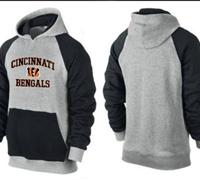 Cincinnati Bengals Heart & Soul Pullover Hoodie Grey & Black Cincinnati Bengals Heart & Soul Pullover Hoodie Grey & Black