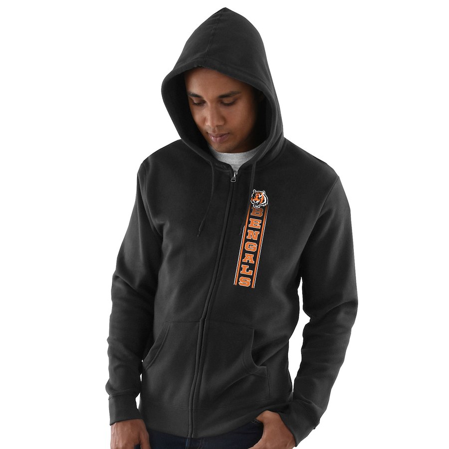 Cincinnati Bengals Hook And Ladder Full Zip Hoodie Black Cincinnati Bengals Hook And Ladder Full Zip Hoodie Black