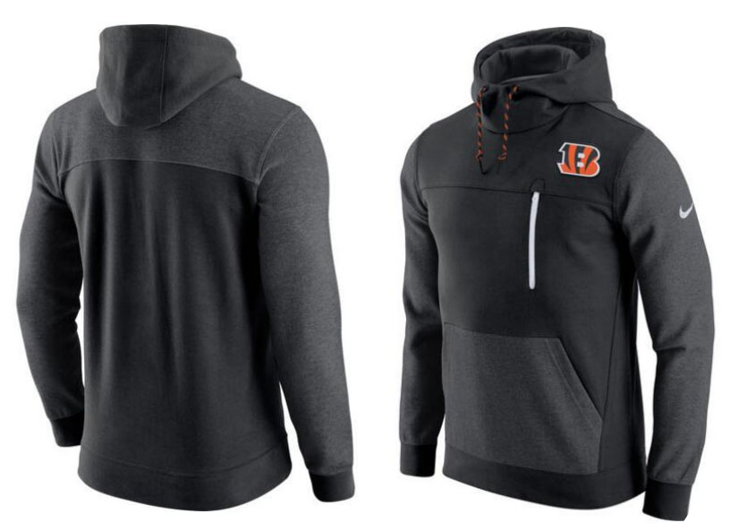 Cincinnati Bengals Nike AV15 Fleece Pullover Hoodie Black Cincinnati Bengals Nike AV15 Fleece Pullover Hoodie Black