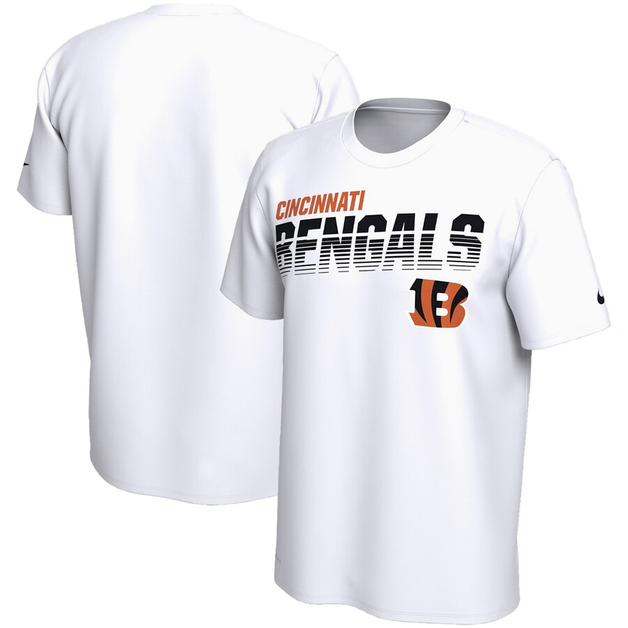 Cincinnati Bengals Nike Sideline Line Of Scrimmage Legend Performance T-Shirt White Cincinnati Bengals Nike Sideline Line Of Scrimmage Legend Performance T-Shirt White