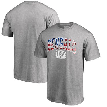Cincinnati Bengals Pro Line By Fanatics Branded Banner Wave T-Shirt Heathered Gray Cincinnati Bengals Pro Line By Fanatics Branded Banner Wave T-Shirt Heathered Gray