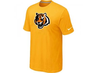 Cincinnati Bengals Tean Logo T-Shirt Yellow Cincinnati Bengals Tean Logo T-Shirt Yellow