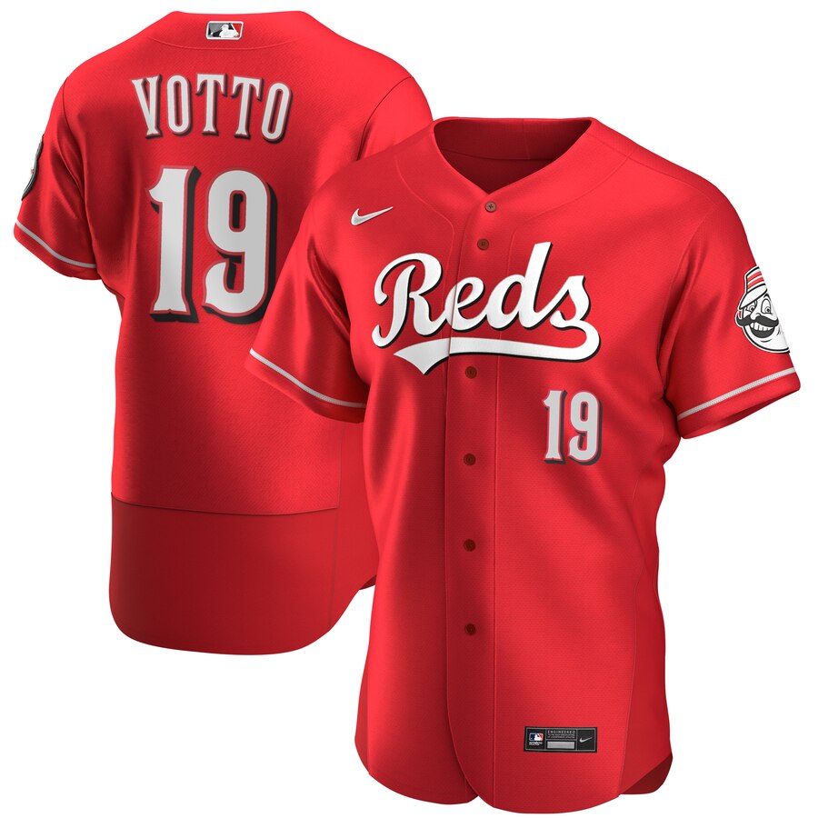 Cincinnati Reds #19 Joey Votto Men's Nike Scarlet Authentic Alternate Player MLB Jersey Cincinnati Reds #19 Joey Votto Men's Nike Scarlet Authentic Alternate Player MLB Jersey