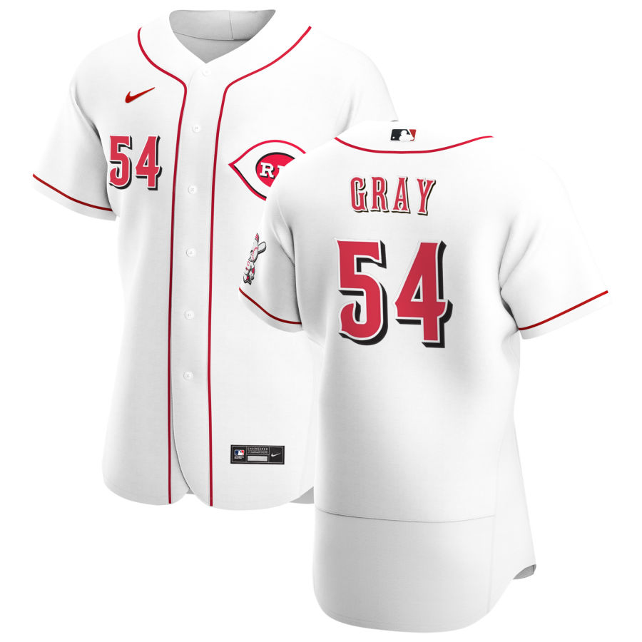 Cincinnati Reds #54 Sonny Gray Men's Nike White Home 2020 Authentic Player MLB Jersey Cincinnati Reds #54 Sonny Gray Men's Nike White Home 2020 Authentic Player MLB Jersey