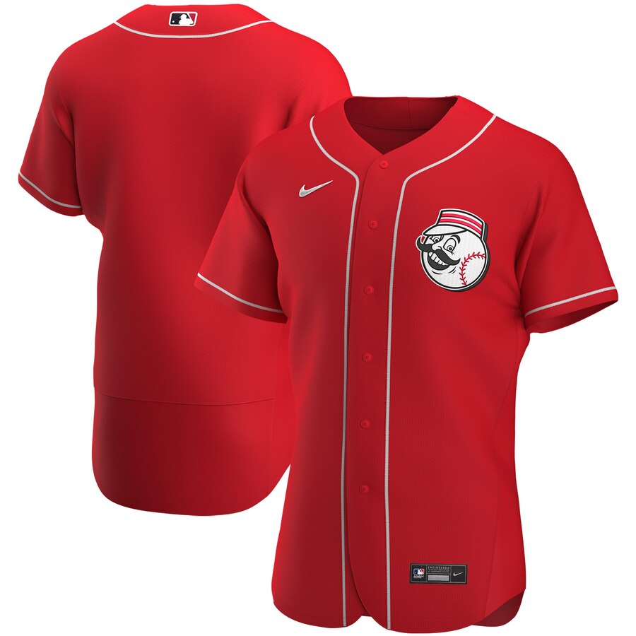 Cincinnati Reds Men's Nike Red Alternate 2020 Authentic Team MLB Jersey Cincinnati Reds Men's Nike Red Alternate 2020 Authentic Team MLB Jersey