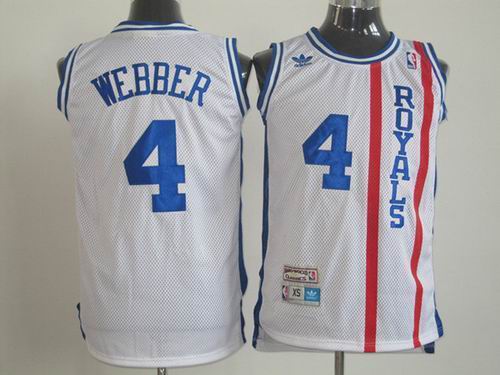Cincinnati Royals 4 Chris Webber Swingman White jerseys Cincinnati Royals 4 Chris Webber Swingman White jerseys