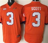 Clemson Tigers #3 Artavis Scott Orange 2016 National Championship Stitched NCAA Jersey Clemson Tigers #3 Artavis Scott Orange 2016 National Championship Stitched NCAA Jersey