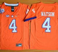 Clemson Tigers #4 Deshaun Watson Orange 2016 National Championship Stitched Youth NCAA Jersey Clemson Tigers #4 Deshaun Watson Orange 2016 National Championship Stitched Youth NCAA Jersey