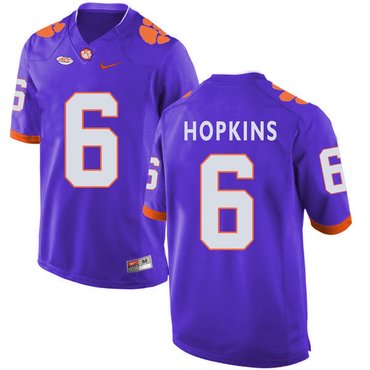 Clemson Tigers 6 DeAndre Hopkins Purple College Football Jersey