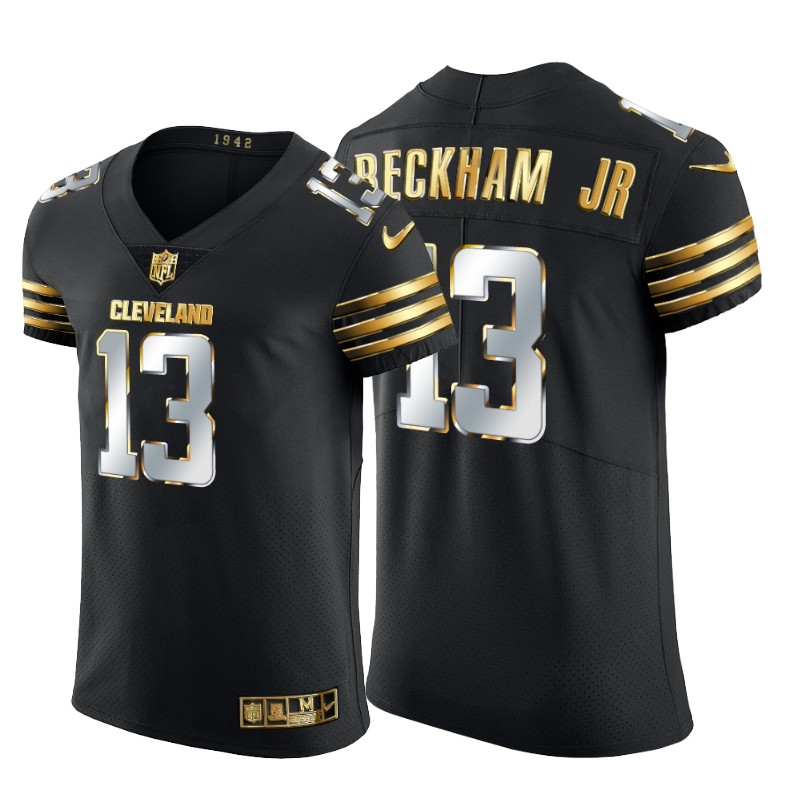 Cleveland Browns #13 Odell Beckham Jr. Men's Nike Black Edition Vapor Untouchable Elite NFL Jersey Cleveland Browns #13 Odell Beckham Jr. Men's Nike Black Edition Vapor Untouchable Elite NFL Jersey