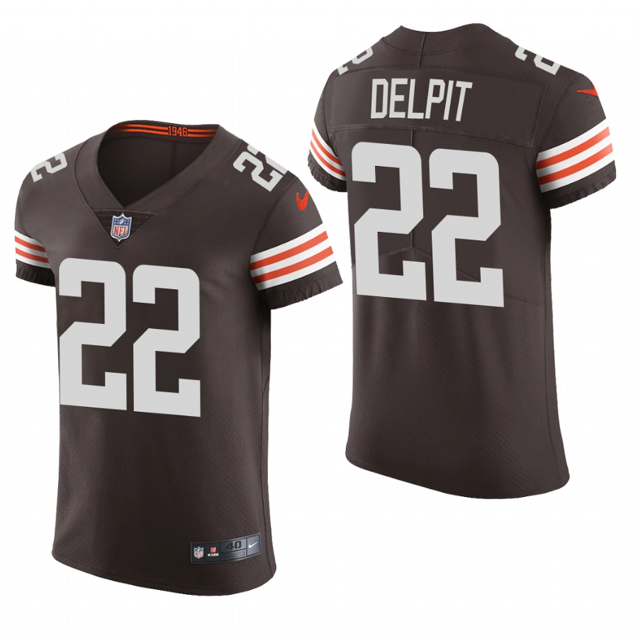 Cleveland Browns #22 Grant Delpit Nike Men's Brwon Team Color Men's Stitched NFL 2020 Vapor Untouchable Elite Jersey Cleveland Browns #22 Grant Delpit Nike Men's Brwon Team Color Men's Stitched NFL 2020 Vapor Untouchable Elite Jersey