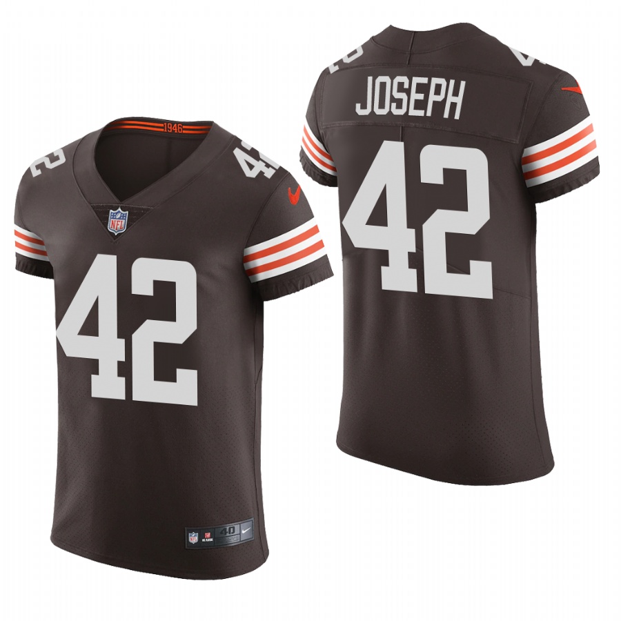 Cleveland Browns #42 Karl Joseph Nike Men's Brwon Team Color Men's Stitched NFL 2020 Vapor Untouchable Elite Jersey Cleveland Browns #42 Karl Joseph Nike Men's Brwon Team Color Men's Stitched NFL 2020 Vapor Untouchable Elite Jersey