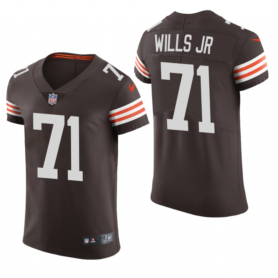Cleveland Browns #71 Jedrick Wills Jr. Nike Men's Brwon Team Color Men's Stitched NFL 2020 Vapor Untouchable Elite Jersey Cleveland Browns #71 Jedrick Wills Jr. Nike Men's Brwon Team Color Men's Stitched NFL 2020 Vapor Untouchable Elite Jersey