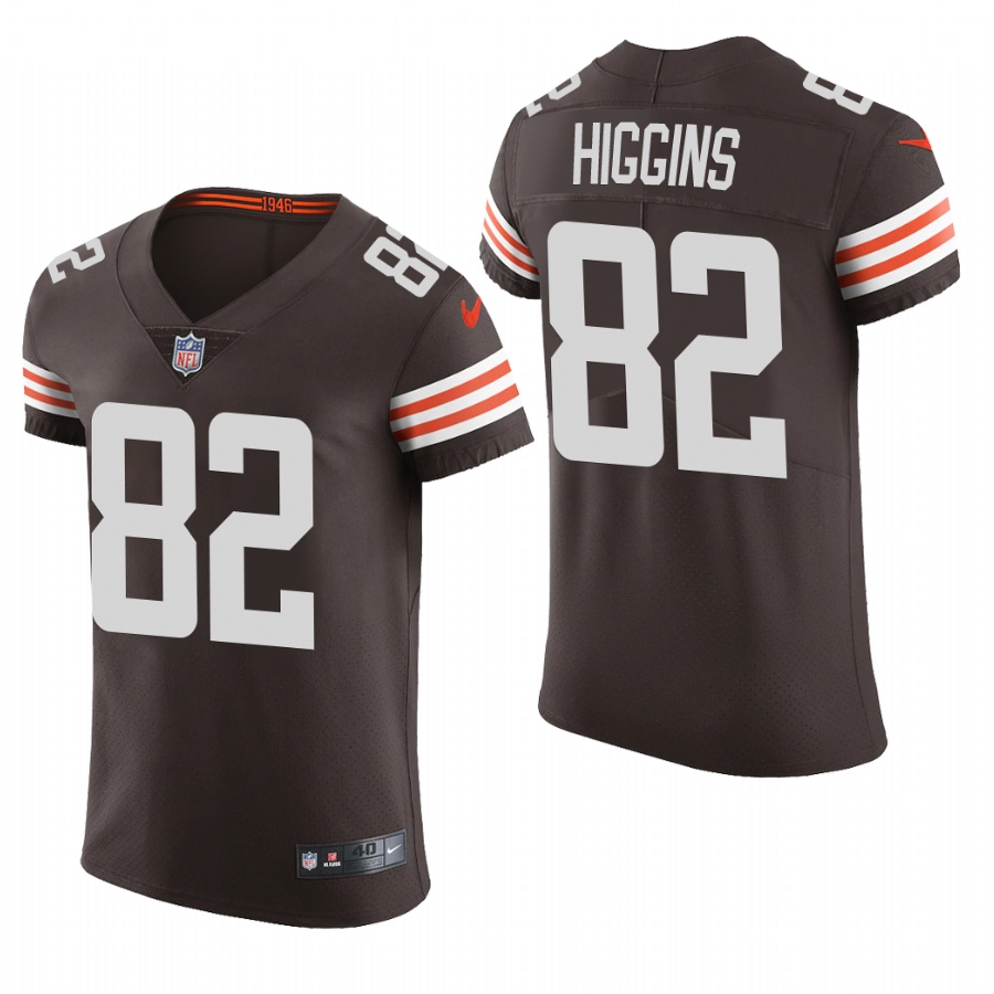 Cleveland Browns #82 Rashard Higgins Nike Men's Brwon Team Color Men's Stitched NFL 2020 Vapor Untouchable Elite Jersey Cleveland Browns #82 Rashard Higgins Nike Men's Brwon Team Color Men's Stitched NFL 2020 Vapor Untouchable Elite Jersey