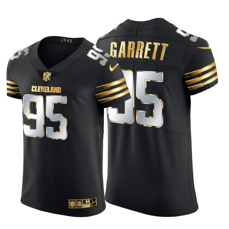 Cleveland Browns #95 Myles Garrett Men's Nike Black Edition Vapor Untouchable Elite NFL Jersey Cleveland Browns #95 Myles Garrett Men's Nike Black Edition Vapor Untouchable Elite NFL Jersey