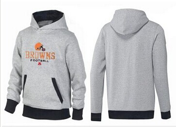 Cleveland Browns Critical Victory Pullover Hoodie Grey & Black Cleveland Browns Critical Victory Pullover Hoodie Grey & Black