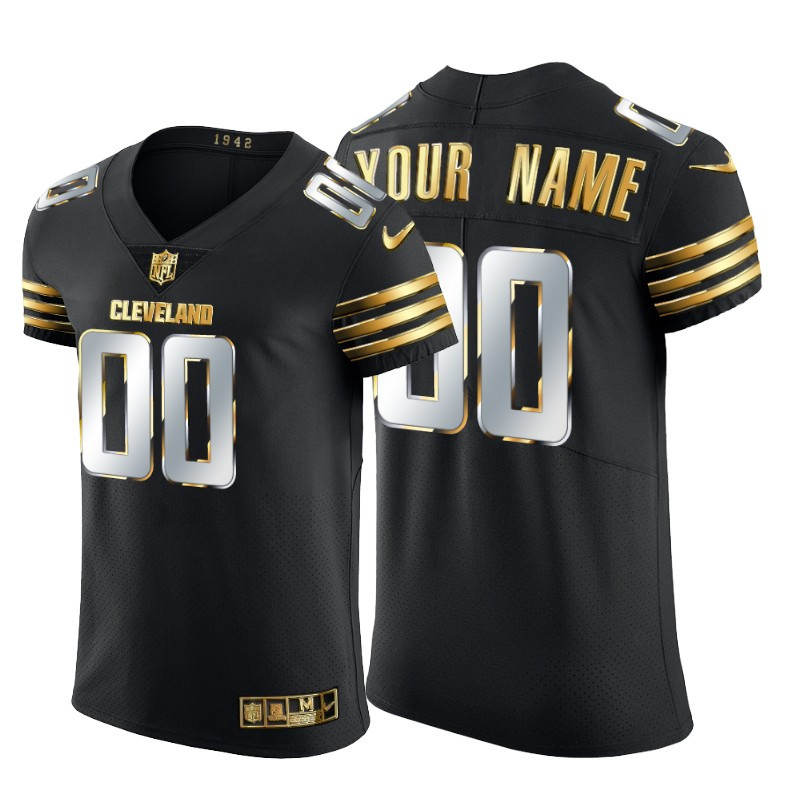 Cleveland Browns Custom Men's Nike Black Edition Vapor Untouchable Elite NFL Jersey Cleveland Browns Custom Men's Nike Black Edition Vapor Untouchable Elite NFL Jersey