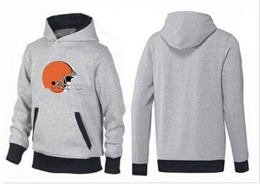 Cleveland Browns Logo Pullover Hoodie Grey & Black Cleveland Browns Logo Pullover Hoodie Grey & Black
