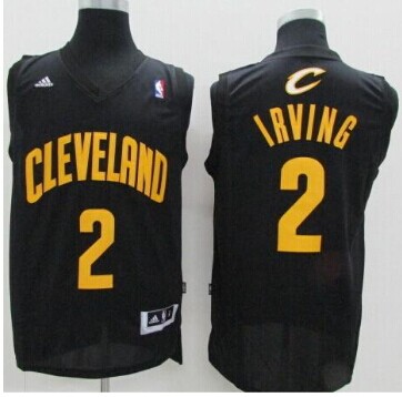 Cleveland Cavaliers #2 Kyrie Irving Black Fashion Stitched NBA Jersey