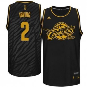 Cleveland Cavaliers #2 Kyrie Irving Black Precious Metals Fashion NBA Jersey