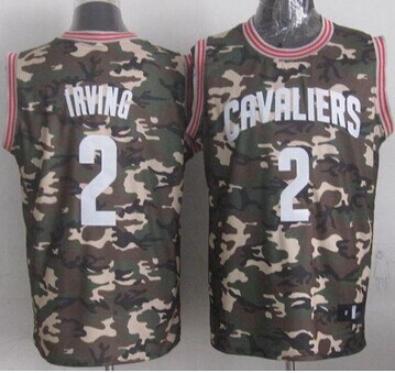 Cleveland Cavaliers #2 Kyrie Irving Camo Stealth Collection Stitched NBA Jersey