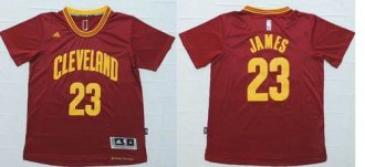 Cleveland Cavaliers #23 LeBron James Red Short Sleeve Stitched NBA Jersey