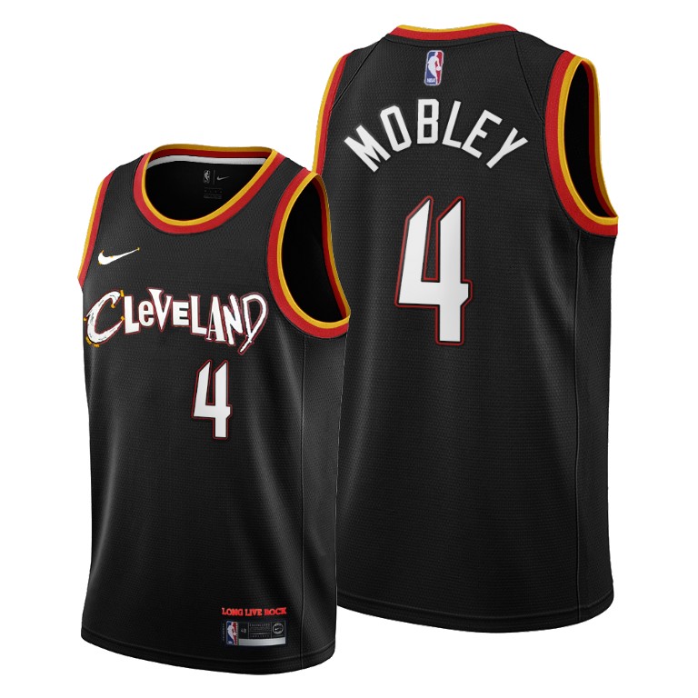 Cleveland Cavaliers #4 Evan Mobley Black Jerseys Cleveland Cavaliers #4 Evan Mobley Black Jerseys