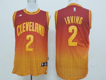 Cleveland Cavaliers 2 Kyrie Irving Red NBA Drift Fashion Jerseys