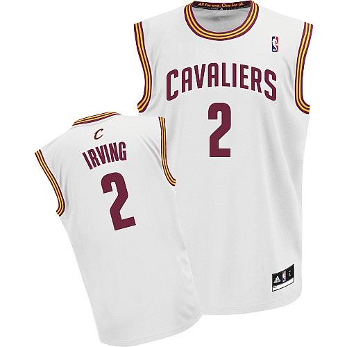 Cleveland Cavaliers 2 Kyrie Irving White jerseys